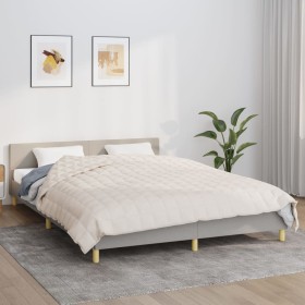 Weighted blanket light cream fabric 200x220 cm 9 kg by , Blankets - Ref: Foro24-3154821, Price: 73,99 €, Discount: %