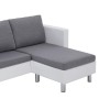 3-Sitzer-Sofa mit weißen Kunstlederkissen von vidaXL, Sofas - Ref: Foro24-282202, Preis: 374,92 €, Rabatt: %