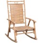 Rocking chair with bamboo cushion by , Garden chairs - Ref: Foro24-3063913, Price: 120,29 €, Discount: %