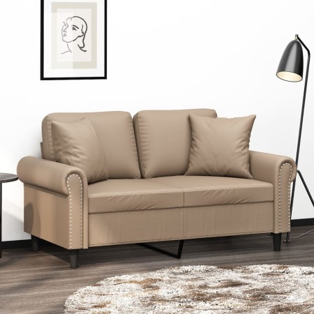 2-Sitzer-Sofa mit Cappuccino-Kunstlederkissen 120 cm von , Sofas - Ref: Foro24-3200929, Preis: 258,99 €, Rabatt: %