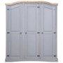 Mexican pine wood wardrobe in Corona grey style with 3 doors by vidaXL, Wardrobes - Ref: Foro24-282621, Price: 494,47 €, Disc...