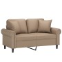 2-seater sofa with cappuccino synthetic leather cushions 120 cm by , Sofas - Ref: Foro24-3200929, Price: 259,01 €, Discount: %