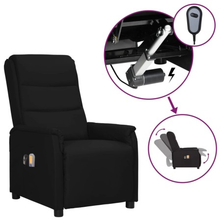 Sillón de masaje eléctrico cuero sintético negro de , Sillones de masaje eléctricos - Ref: Foro24-3098603, Precio: 195,15 €, ...