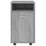 Auxiliary cabinet with wheels gray plywood 33x38x60 cm by , Lockers and storage cabinets - Ref: Foro24-815853, Price: 40,29 €...