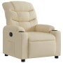 Sillón reclinable de tela crema de , Sillones - Ref: Foro24-374155, Precio: 225,21 €, Descuento: %