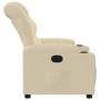 Sillón reclinable de tela crema de , Sillones - Ref: Foro24-374155, Precio: 225,21 €, Descuento: %