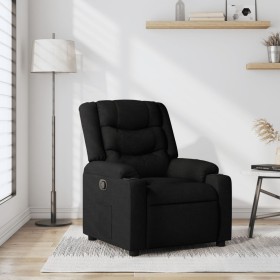 Sillón reclinable de tela negro de , Sillones - Ref: Foro24-374129, Precio: 217,63 €, Descuento: %