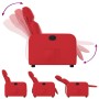 Sillón reclinable de cuero sintético rojo de , Sillones - Ref: Foro24-374188, Precio: 201,21 €, Descuento: %