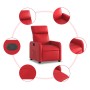 Sillón reclinable de cuero sintético rojo de , Sillones - Ref: Foro24-374188, Precio: 201,21 €, Descuento: %