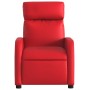 Sillón reclinable de cuero sintético rojo de , Sillones - Ref: Foro24-374188, Precio: 201,21 €, Descuento: %