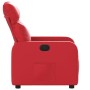 Sillón reclinable de cuero sintético rojo de , Sillones - Ref: Foro24-374188, Precio: 201,21 €, Descuento: %