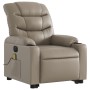 Sillón reclinable de masaje eléctrico cuero sintético capuchino de , Sillones - Ref: Foro24-3206626, Precio: 348,27 €, Descue...