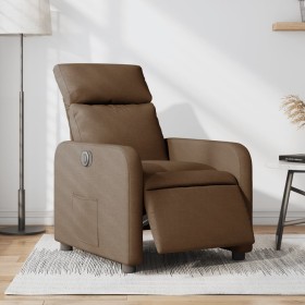 Brown Fabric Electric Recliner by , Armchairs - Ref: Foro24-3206685, Price: 252,99 €, Discount: %