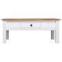 White Panama style pine wood coffee table 100x60x45 cm by vidaXL, Coffee table - Ref: Foro24-282684, Price: 119,61 €, Discoun...