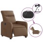 Sillón reclinable eléctrico de tela marrón de , Sillones - Ref: Foro24-3206685, Precio: 235,66 €, Descuento: %