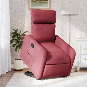 Sillón reclinable elevable tela rojo tinto de , Sillones - Ref: Foro24-3206702, Precio: 255,99 €, Descuento: %