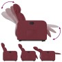 Sillón reclinable elevable tela rojo tinto de , Sillones - Ref: Foro24-3206702, Precio: 264,18 €, Descuento: %