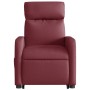 Sillón reclinable elevable tela rojo tinto de , Sillones - Ref: Foro24-3206702, Precio: 264,18 €, Descuento: %