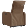 Sillón eléctrico reclinable elevable de tela marrón de , Sillones - Ref: Foro24-3206721, Precio: 296,76 €, Descuento: %