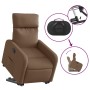 Sillón eléctrico reclinable elevable de tela marrón de , Sillones - Ref: Foro24-3206721, Precio: 296,76 €, Descuento: %