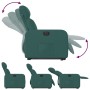 Sillón eléctrico reclinable elevable de tela verde oscuro de , Sillones - Ref: Foro24-3206723, Precio: 304,02 €, Descuento: %