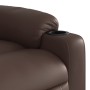 Sillón reclinable de masaje de pie de cuero sintético marrón de , Sillones - Ref: Foro24-3206557, Precio: 325,99 €, Descuento: %