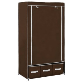 Kleiderschrank aus braunem Stoff, 87 x 49 x 159 cm von vidaXL, Kleiderschränke - Ref: Foro24-282458, Preis: 53,99 €, Rabatt: %