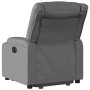 Sillón reclinable elevable eléctrico de cuero sintético gris de , Sillones - Ref: Foro24-3206562, Precio: 355,57 €, Descuento: %