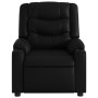 Sillón reclinable eléctrico de cuero sintético negro de , Sillones - Ref: Foro24-3206543, Precio: 267,93 €, Descuento: %