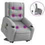 Light Gray Fabric Foot Recliner Massage Chair by , Armchairs - Ref: Foro24-3206576, Price: 324,99 €, Discount: %