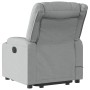 Sillón de masaje reclinable de pie de tela gris claro de , Sillones - Ref: Foro24-3206576, Precio: 280,31 €, Descuento: %