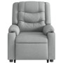 Sillón de masaje reclinable de pie de tela gris claro de , Sillones - Ref: Foro24-3206576, Precio: 280,31 €, Descuento: %