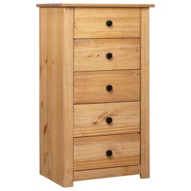 Solid pine wood sideboard in Panama style 46x40x89 cm by vidaXL, Sideboards - Ref: Foro24-282649, Price: 168,47 €, Discount: %