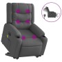 Sillón de masaje eléctrico reclinable elevable tela gris oscuro de , Sillones - Ref: Foro24-3206583, Precio: 415,66 €, Descue...