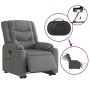 Liftable reclining electric massage chair dark gray fabric by , Armchairs - Ref: Foro24-3206583, Price: 415,99 €, Discount: %