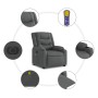 Sillón de masaje eléctrico reclinable elevable tela gris oscuro de , Sillones - Ref: Foro24-3206583, Precio: 415,66 €, Descue...