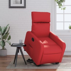 Red artificial leather lifting recliner by , Armchairs - Ref: Foro24-3206754, Price: 266,99 €, Discount: %