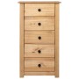 Aparador de madera maciza de pino estilo Panamá 46x40x89 cm de vidaXL, Aparadores - Ref: Foro24-282649, Precio: 135,97 €, Des...