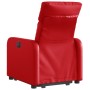 Sillón reclinable elevable cuero artificial rojo de , Sillones - Ref: Foro24-3206754, Precio: 258,50 €, Descuento: %