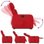 Sillón reclinable elevable cuero artificial rojo de , Sillones - Ref: Foro24-3206754, Precio: 258,50 €, Descuento: %