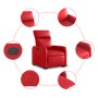 Sillón reclinable elevable cuero artificial rojo de , Sillones - Ref: Foro24-3206754, Precio: 258,50 €, Descuento: %