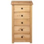 Aparador de madera maciza de pino estilo Panamá 46x40x89 cm de vidaXL, Aparadores - Ref: Foro24-282649, Precio: 135,97 €, Des...