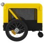 Trailer bicycle pets iron Oxford cloth yellow black by , pet strollers - Ref: Foro24-93945, Price: 116,43 €, Discount: %