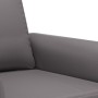 Sillón cuero sintético gris 60 cm de , Sofás - Ref: Foro24-359496, Precio: 170,88 €, Descuento: %