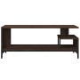 TV cabinet engineered wood and brown steel 102x40x41 cm by , TV Furniture - Ref: Foro24-842415, Price: 55,41 €, Discount: %