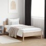 Estructura de cama con cabecero madera maciza pino 100x200 cm de , Camas y somieres - Ref: Foro24-842614, Precio: 111,17 €, D...