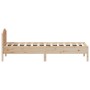 Estructura de cama con cabecero madera maciza pino 100x200 cm de , Camas y somieres - Ref: Foro24-842614, Precio: 111,17 €, D...