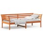 Sofá cama de madera maciza de pino marrón cera 80x200 cm de , Camas y somieres - Ref: Foro24-842869, Precio: 110,97 €, Descue...