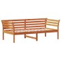 Wax brown solid pine wood sofa bed 90x190 cm by , Beds and slatted bases - Ref: Foro24-842881, Price: 114,22 €, Discount: %