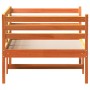 Wax brown solid pine wood sofa bed 90x190 cm by , Beds and slatted bases - Ref: Foro24-842881, Price: 114,22 €, Discount: %